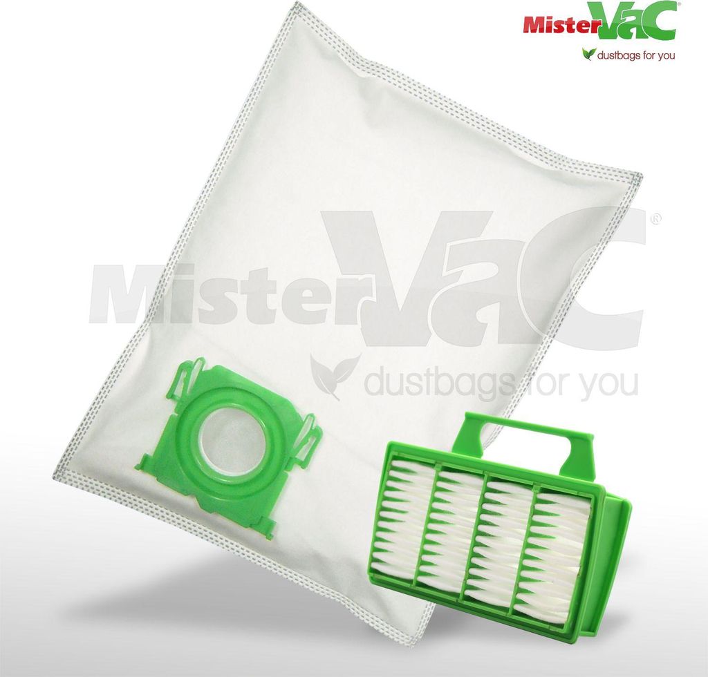MisterVac 10x Staubsaugerbeutel + Filter kompatibel mit SEBO Serie AIRBELT K alle Modelle 6629ER