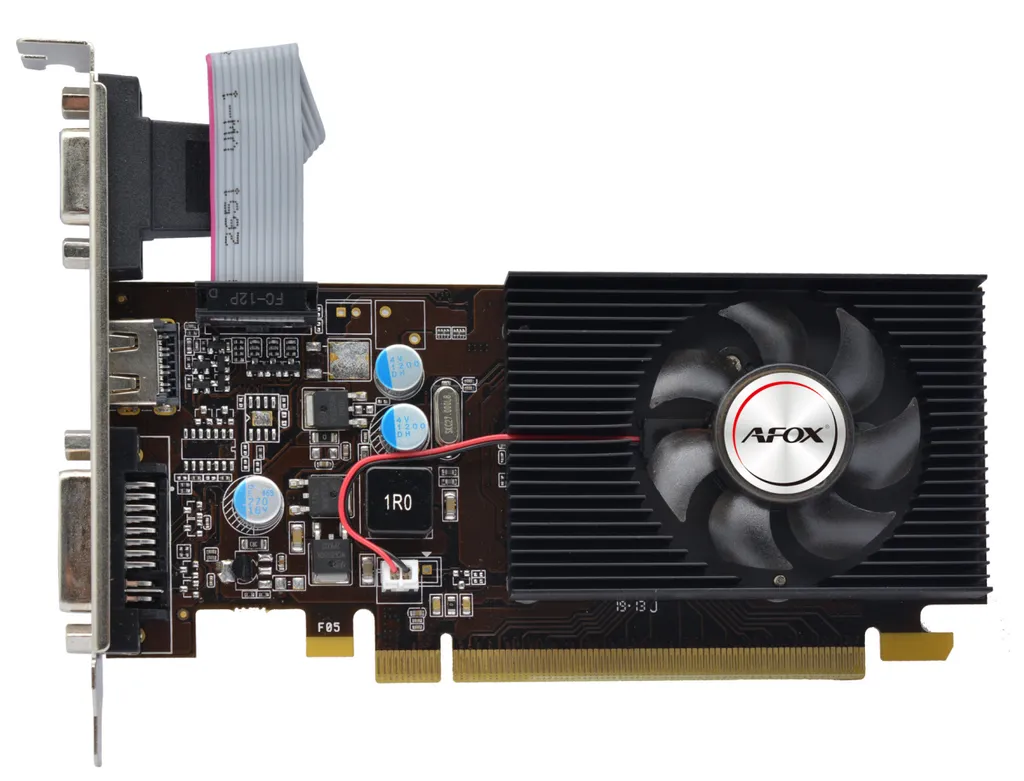 GPU Silencieux GeForce 210 1Go DDR2 Low Profile Format Compact Afox