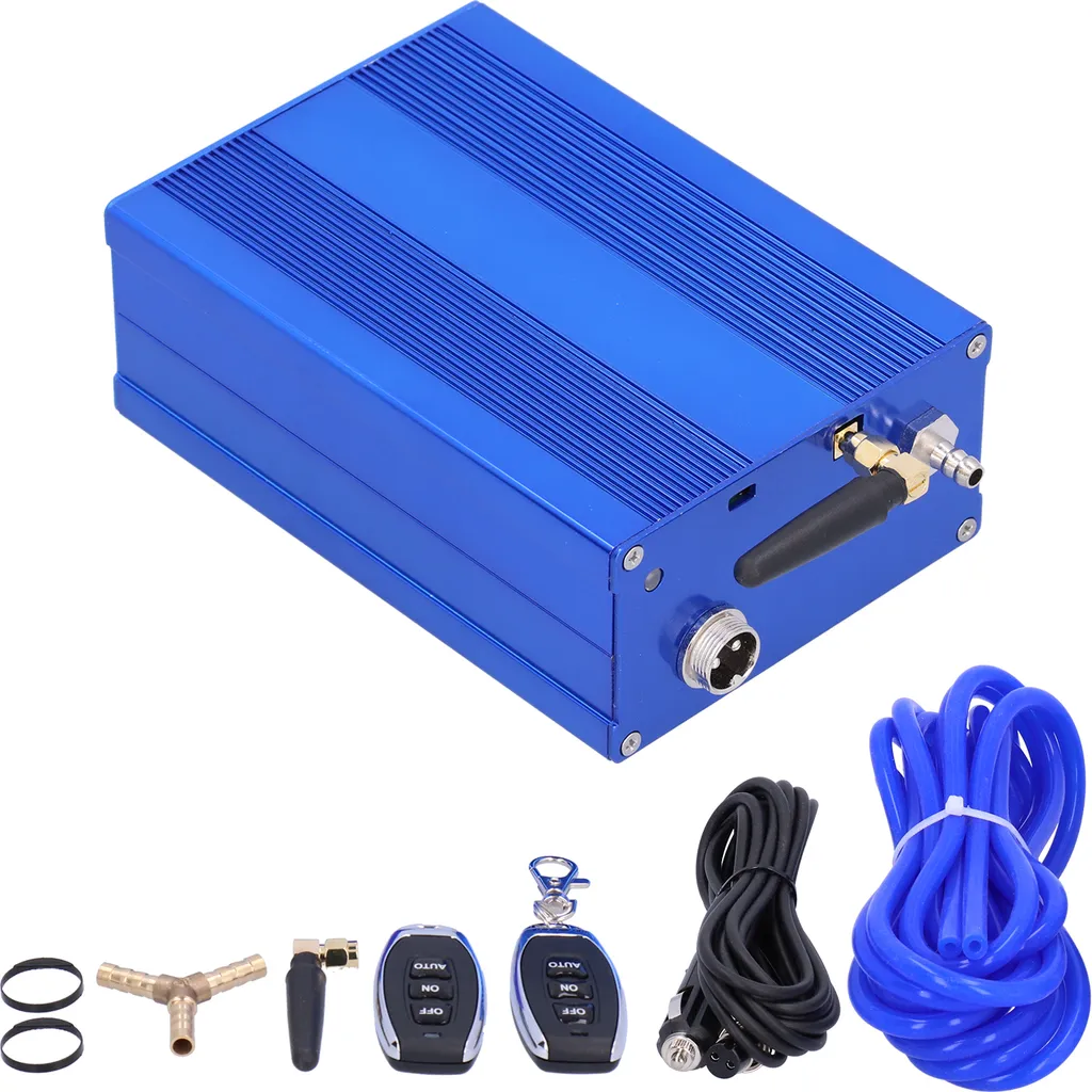 Kit commande à distance pour clapet échappement, valve de vide auto bleue
