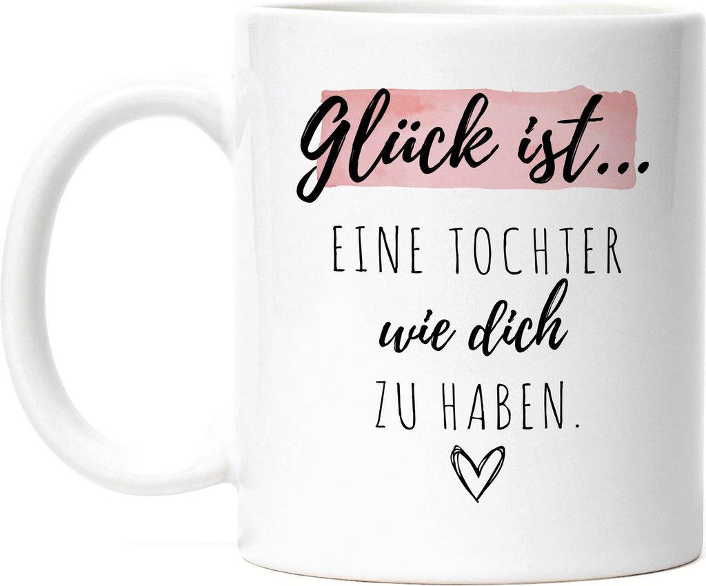 Glück Ist Eine Tochter Wie Dich Zu Haben Tasse Muttertag Geschenk Danke Sagen Kinder