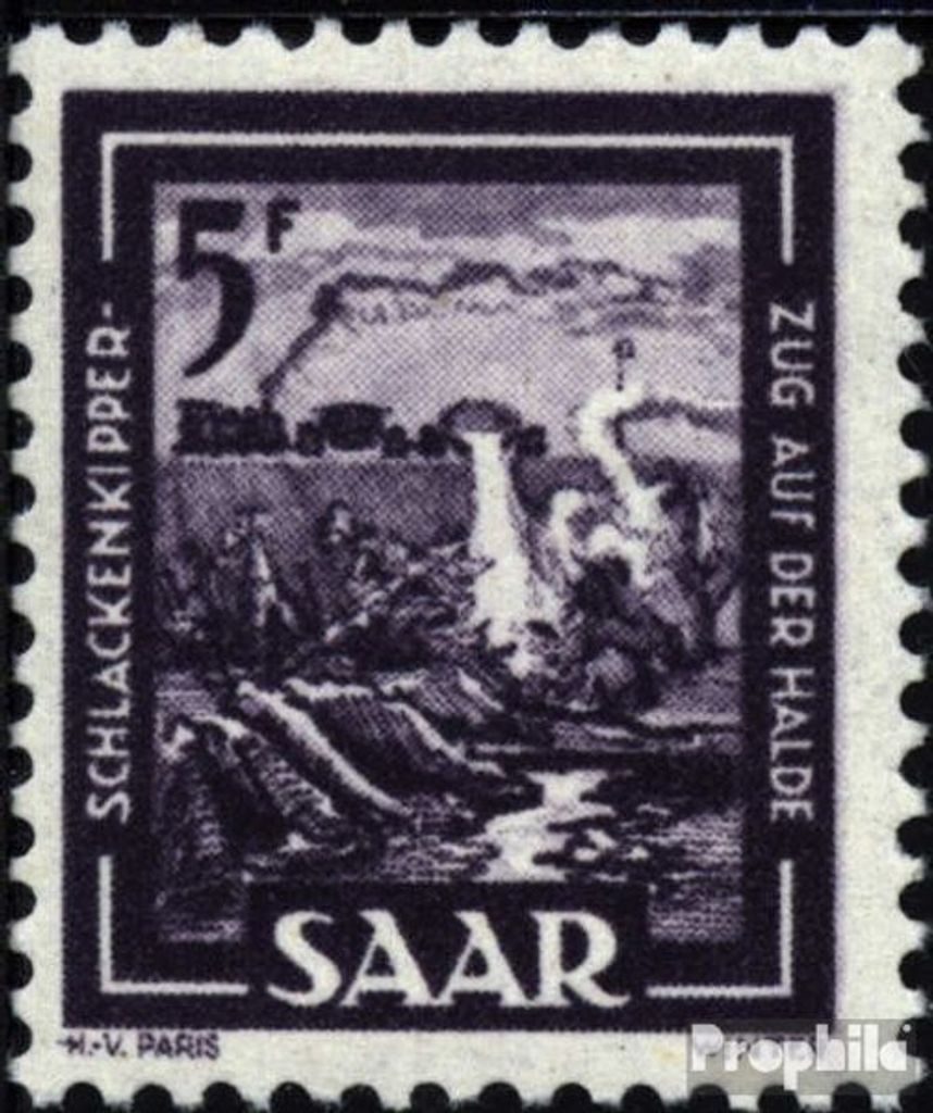 Briefmarken Saarland 1949 Mi 276 postfrisch Bilder aus Industrie und Handel