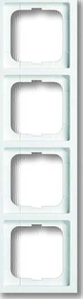 Cadre blanc studio 4 postes pour harmoniser vos prises et boutons - 2