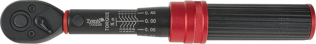 Clé dynamométrique 1/4" 1-6Nm robuste avec réglage micrométrique précis
