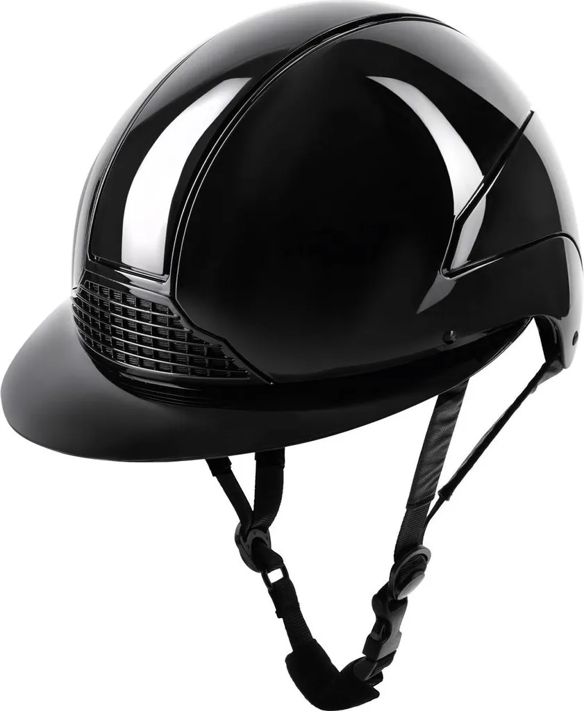 Bombe d'équitation femme Swing H24 Lady Shine Waldhausen noir brillant