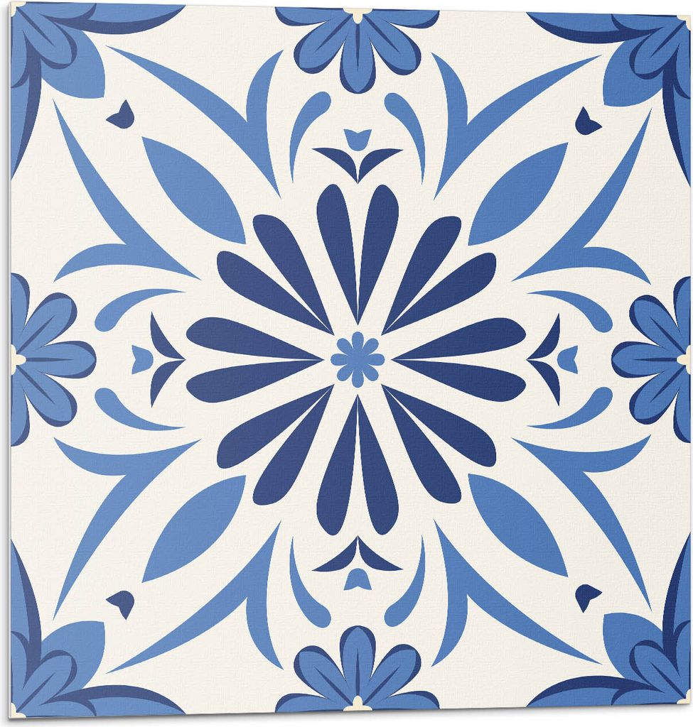 Blumenmuster Auf Dem Hintergrund – Selbstklebende Fliesen – Wandverkleidung – Wandpaneel – PVC Fliesen – Vinylflisen – PCV Flisen – S...