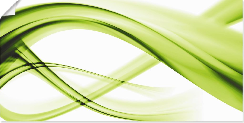 ARTland Poster Abstrakte Komposition (grün) Größe: 100x50 cm