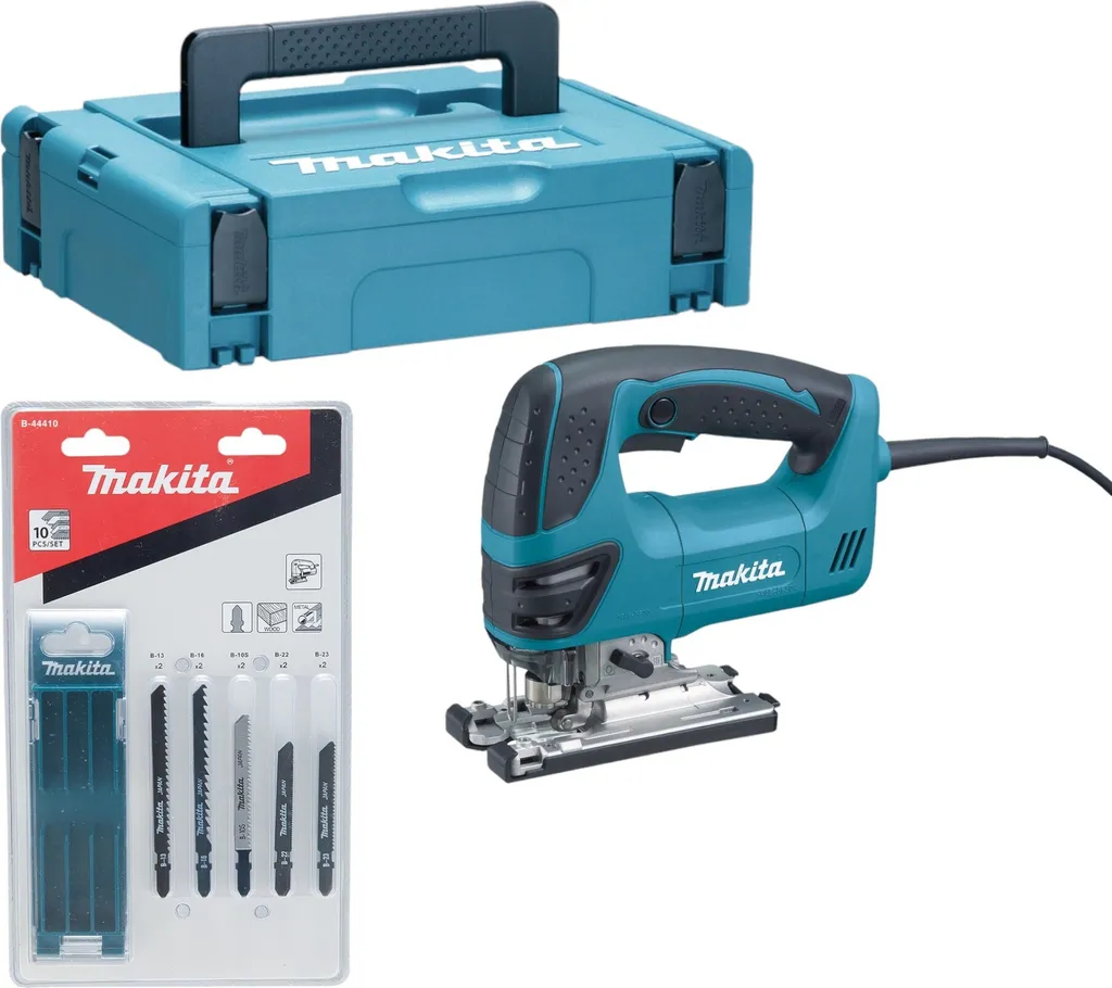 Scie sauteuse à mouvement alternatif Makita 4350 FCTJ 720W avec 10 Lames
