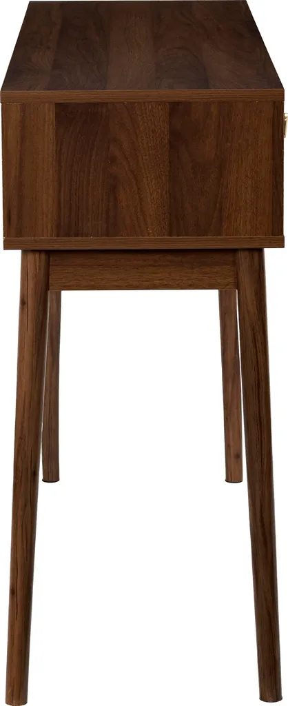 Table Console Design Tiffany avec Plateau Marbre et Structure Noire