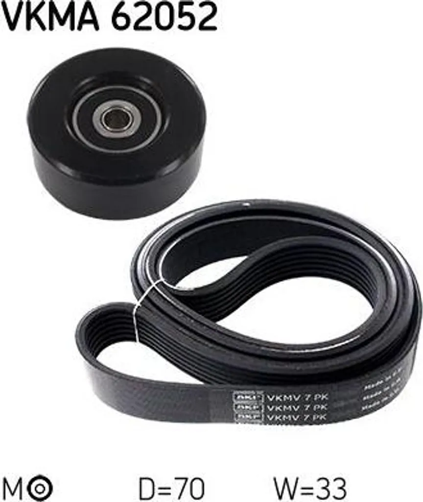 Stop Bruit Courroie Qashqai - Kit SKF VKMA 62052 OE 11720JD00B