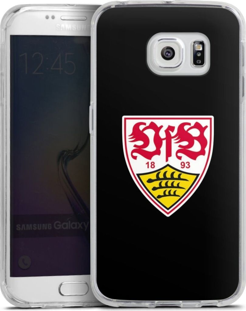 DeinDesign Handyhülle für Samsung Galaxy S6 Edge Silikon Hülle Case Smartphone Schutzhülle Offizielles Lizenzprodukt VfB Stuttgart Wappen