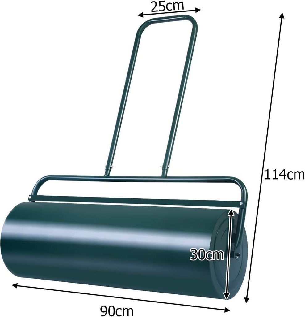 COSTWAY 63L Válec na trávník 90cm, ruční válec, zahradní Obrázek produktu 5
