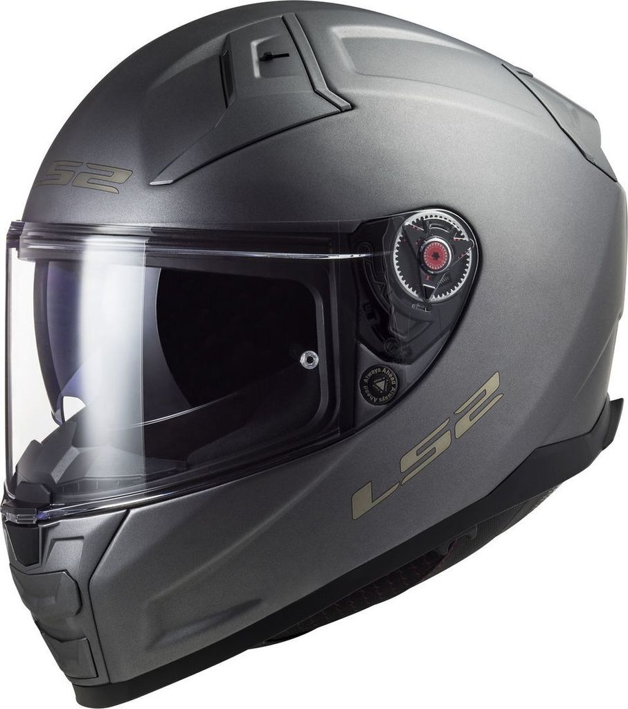 LS2 Integralhelm "FF811 Vector II Solid" titanium matt, Gr. 63 / 64 = XXL