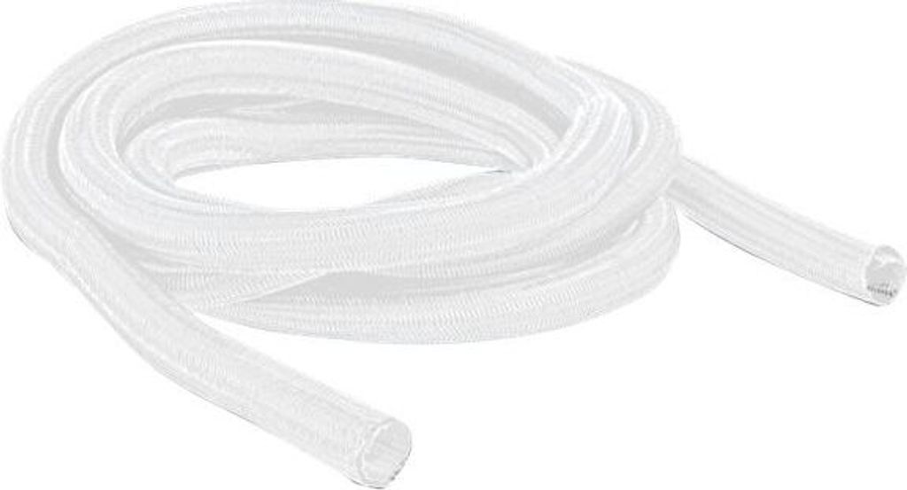 DeLOCK Geflechtschlauch selbstschließend 2 m x 25 mm weiß, Weiß, Polyester, -40 - 125 °C, 1 Stück(e), 94V-2, VW-1, China