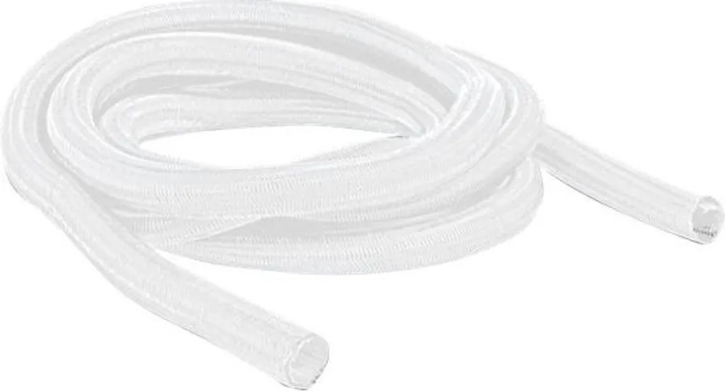 Delock 20700 Guaina per Cavi Autoavvolgente 19mm Bianca 2 metri