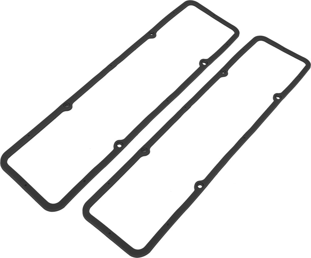 2 Stück Ventildeckel Kerndichtung Kleiner Block Gummi Stahl für Auto Schwarz