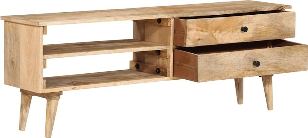 vidaXL TV-Schrank 140x30x50 cm Massivholz Mango