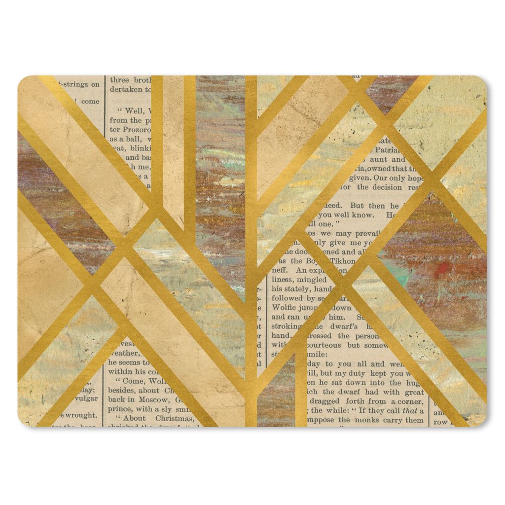 MuchoWow Mauspad Mousepad Vintage - Luxus - Design 40x30 cm - Mousepads - Maus Mat - Pad - Mausunterlage - Anti Rutsch