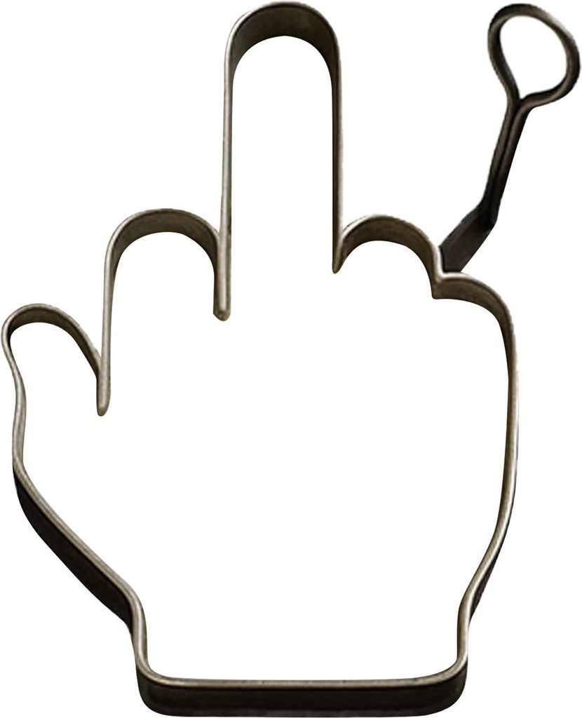 1/2 Stück Spiegelei-Form, Mittelfinger-Form, Streich-Eierform, Edelstahl, antihaftbeschichtet, Eierformer, Büro-Streich-Eiermacher