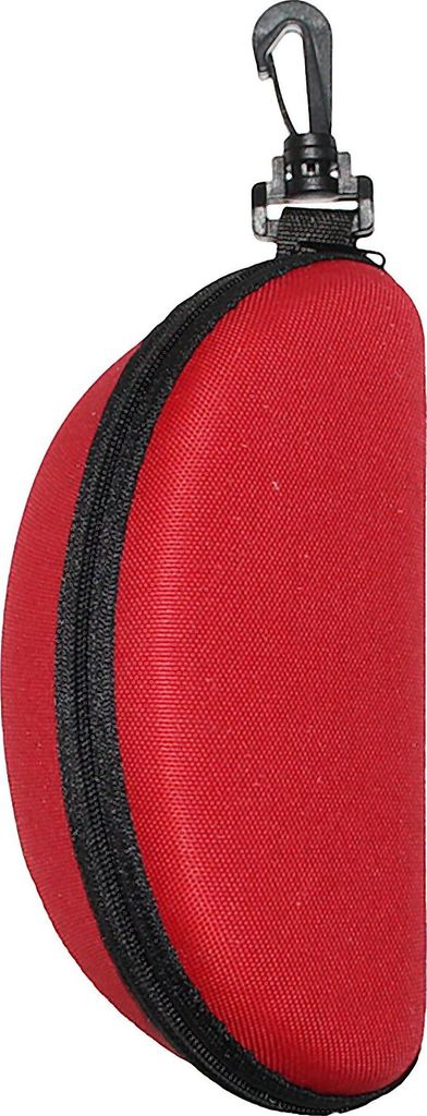 Brillengehäuse mit Reißverschluss - rot