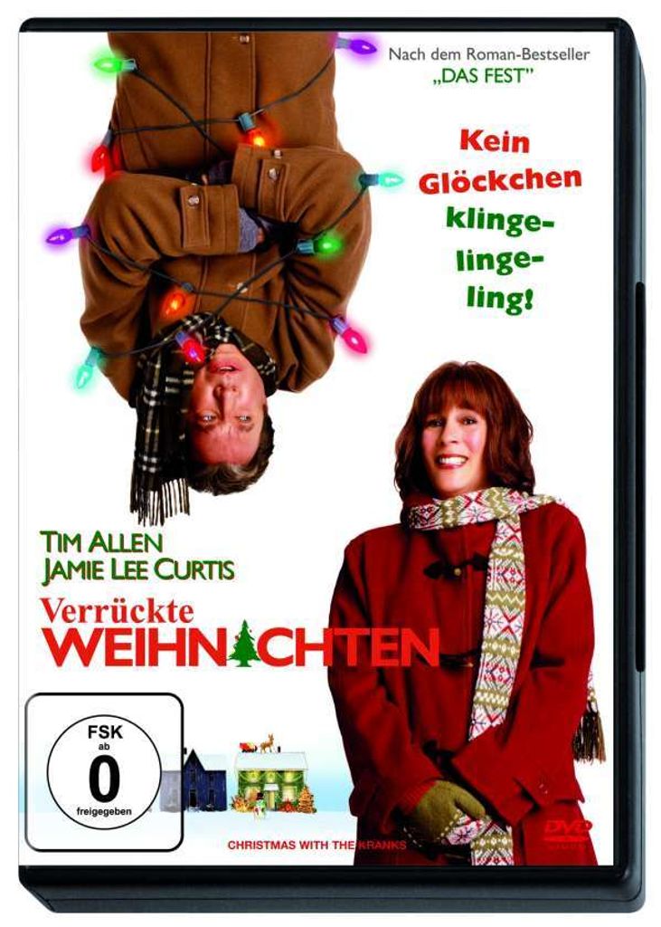 A DVD cover for the movie "Verrückte Weihnachten" (Christmas with the Kranks), featuring the two main actors.