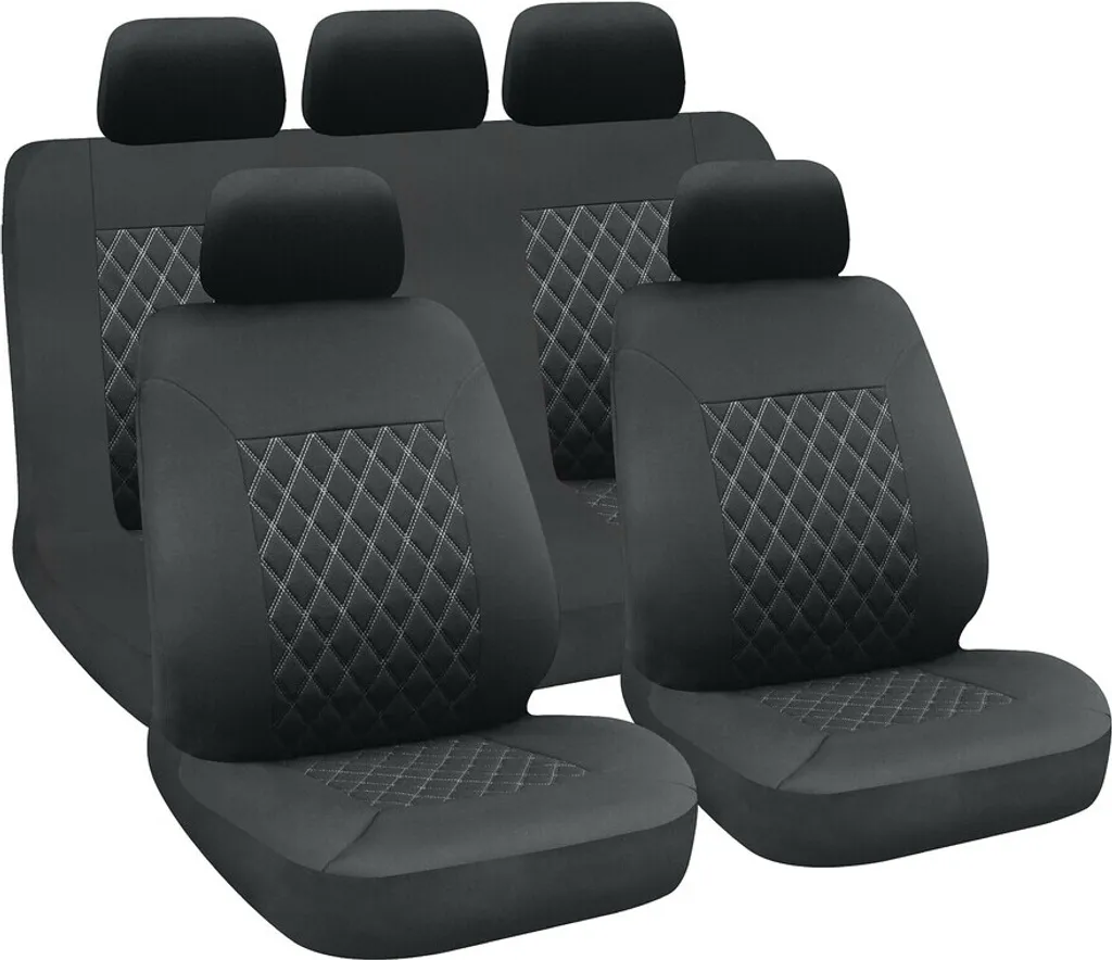 Offerta Set Coprisedili Auto Lampa Hive - Kit Universale Nero Grigio 9pz