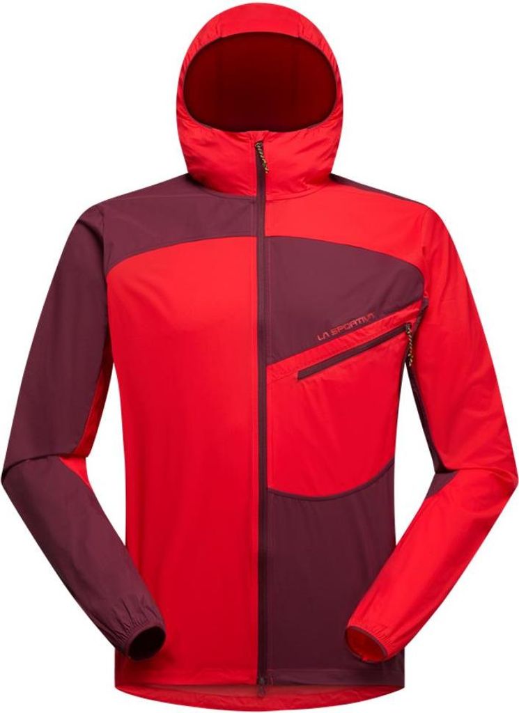 Freeway Wind Jacket M - ultraleichte, wasserabweisende Windjacke für Herren - La Sportiva, Größe:XL, Farbe:R24R25-Mountain Red/Redwood