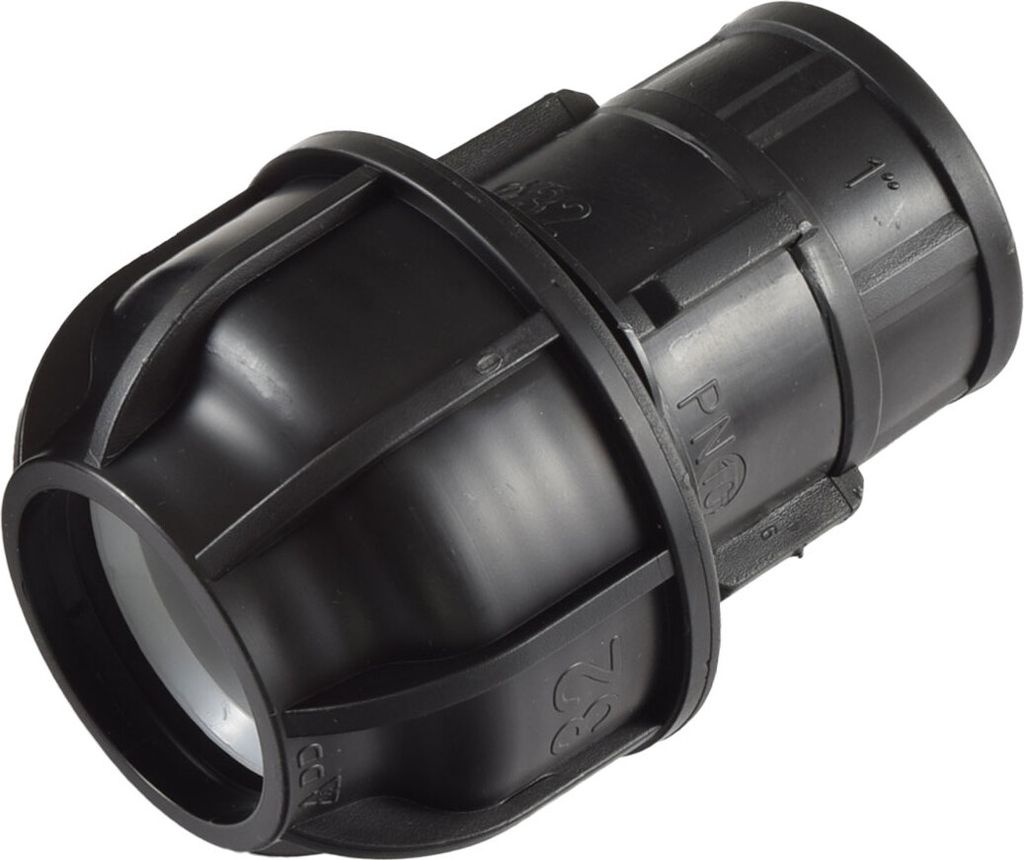 Agora-Tec®  PE Fitting Kupplung 32 mm x 1 Zoll IG (30,3 mm) Produktbild 