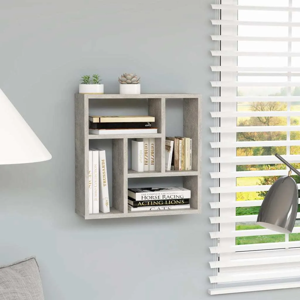 Scaffale a Parete Grigio Cemento Maison Exclusive 45,1 cm - Design Top