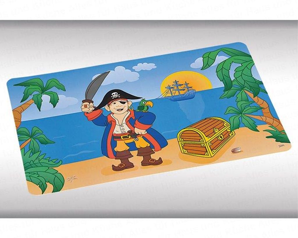 Kesper - Platzset, PP-Kunststoff, Motiv: Pirat, 43,5 x 28 x 0,1 cm