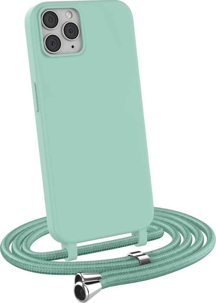 MyGadget Handykette für Apple iPhone 11 Pro Max TPU Hülle mit Band - Handyhülle mit Handyband zum Umhängen Kordel Schnur Case Schutzhülle - Mi...