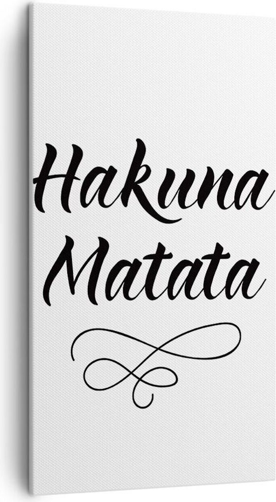 Bild auf Leinwand - Leinwandbild - Einteilig - Hakuna Mama Maxim - 45x80cm - Wand Bild - Wanddeko - Wandbilder - Leinwanddruck - Bilder - Wanddekor...