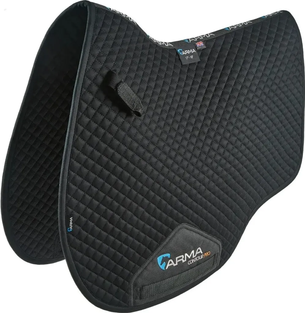 Tapis de Selle Noir ARMA Eurocut ER1591 pour Entraînement et Concours