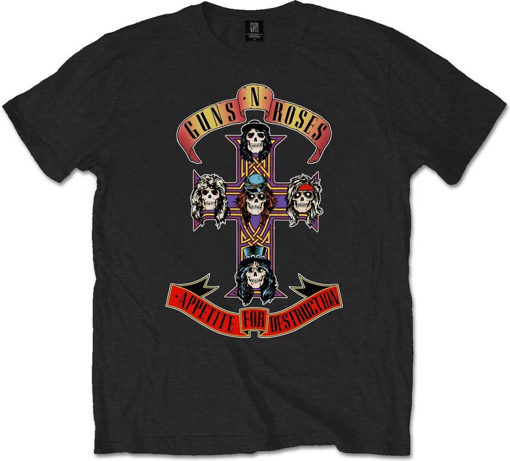 Guns N Roses - "Appetite For Destruction" T-Shirt für Herren/Damen Uni RO1429 (S) (Schwarz)