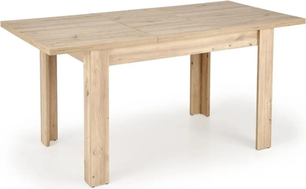 Petite table devenant grande : BAGIO table à rallonge chêne artisanal