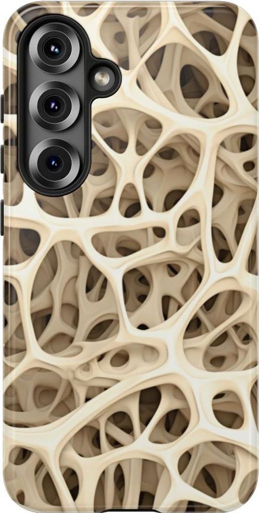 Strukturmuster in Knochen-Optik – Hülle Kompatibel mit Samsung Galaxy S25