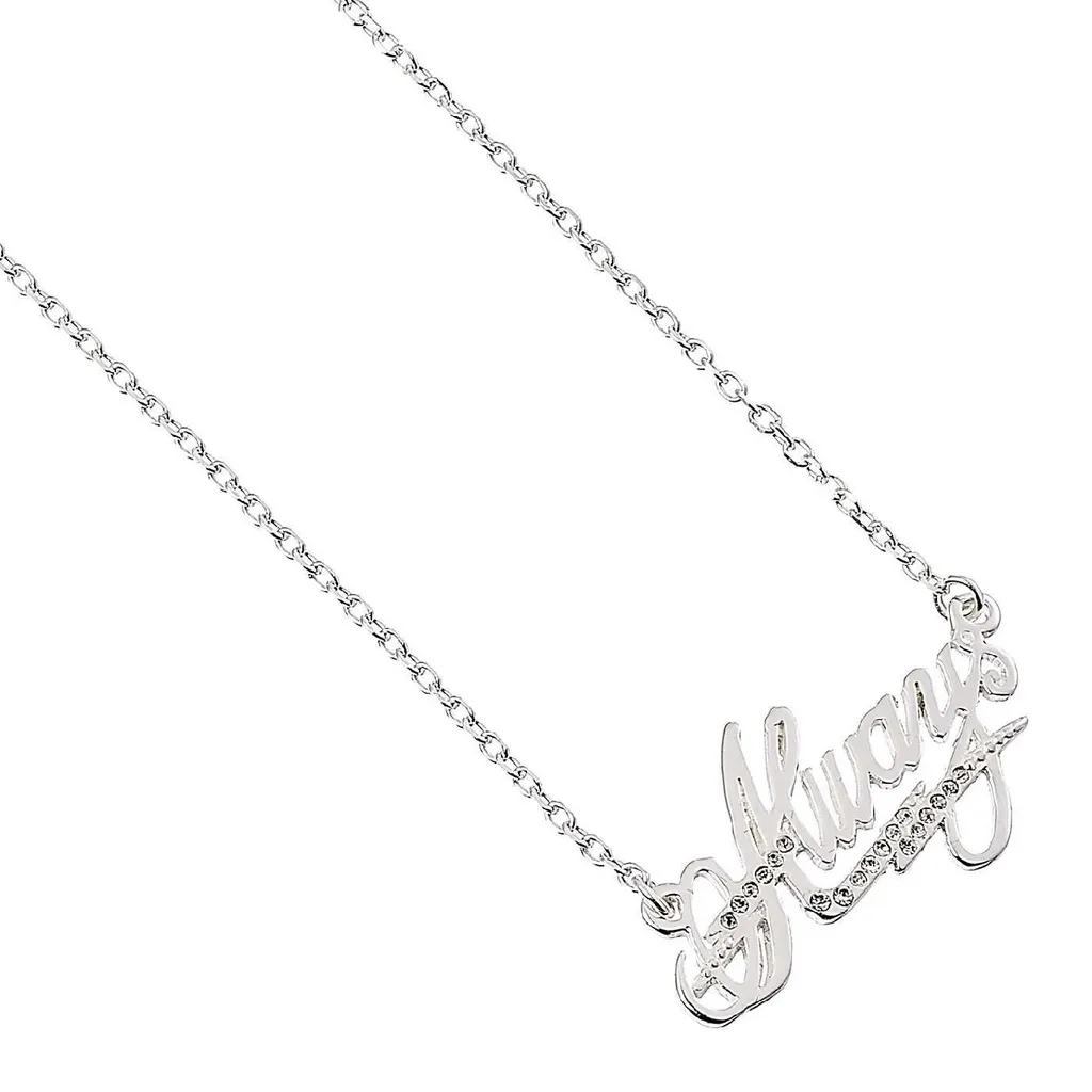 Collier Harry Potter Always Argenté Cristaux - Chaîne Réglable Cadeau