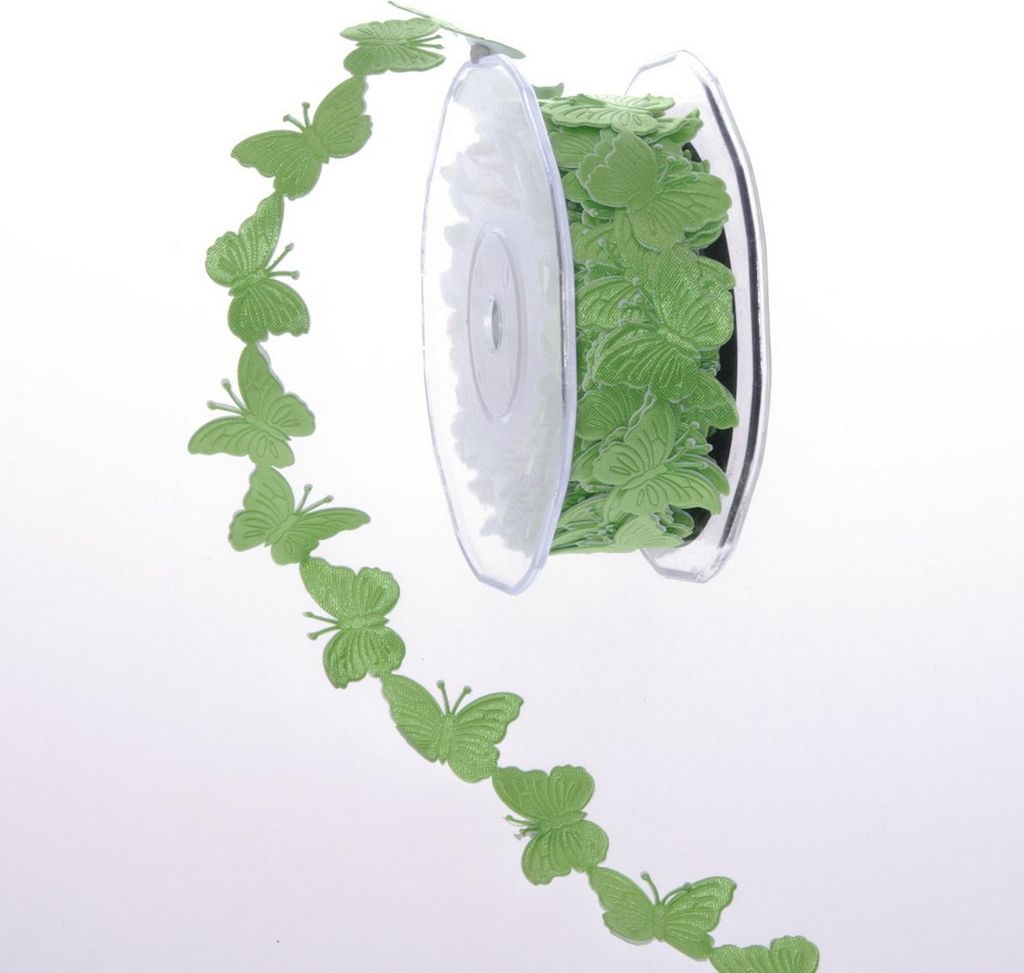 Schmetterlinge SeKleBo® - Grün - 30mm - 10m - Produktbild 