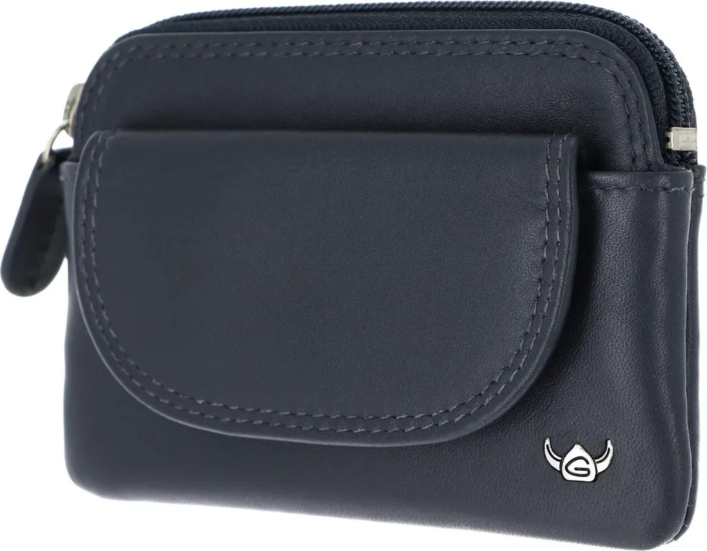 Golden Head Pelle caso chiave Polo RV-Schlüsseletui 5043 Marineblau blu scuro