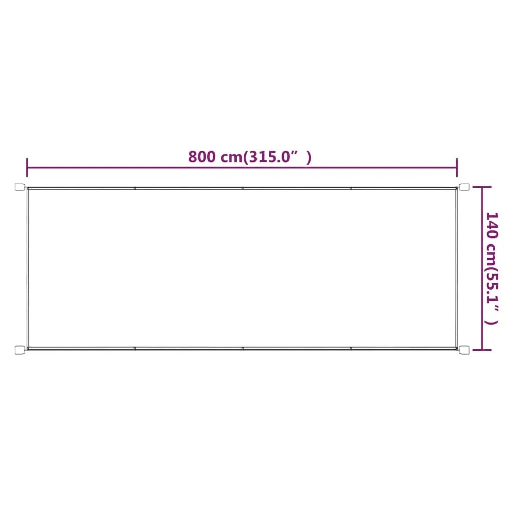 Tenda da Sole Verticale Terracotta 140x800 cm Oxford | Stile vidaXL - 5