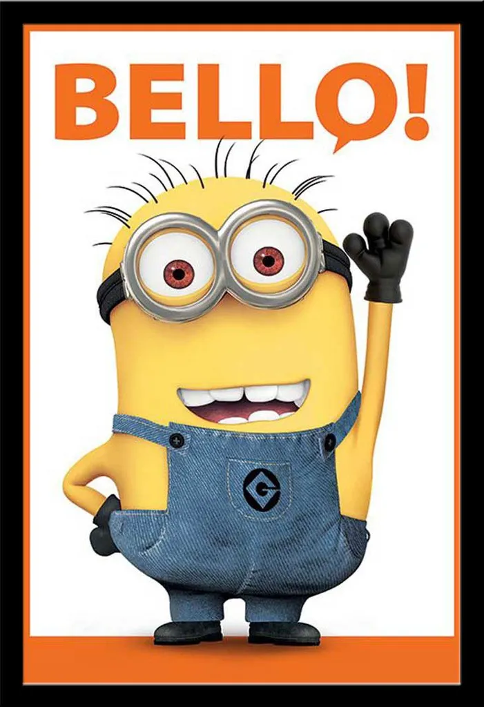 Poster Minions Bello 61x91.5 + Cornice Shinsuke Nera - Offerta