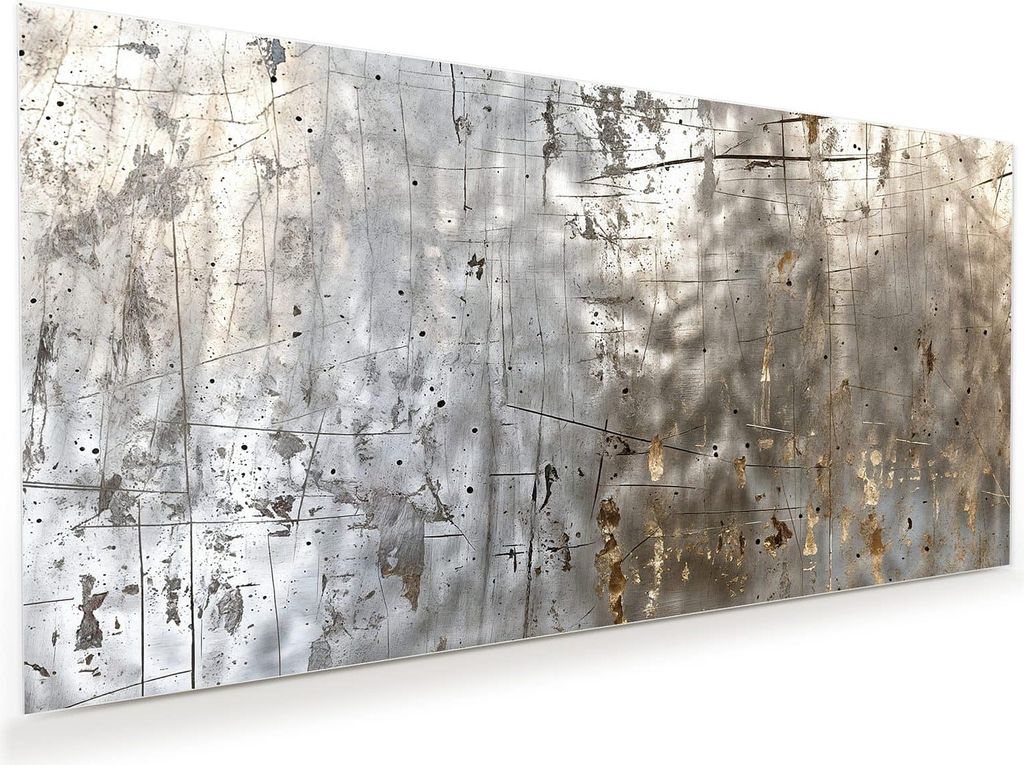 Glasbild 110x55cm in XXL für Wohnzimmer, Schlafzimmer Motiv Abstrakte Struktur