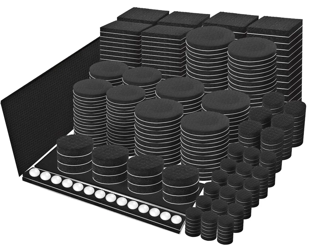 Lot de 151 patins pour pieds de chaises et protection de sol parquet