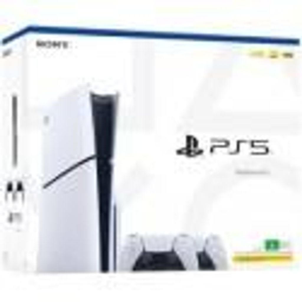 PS5 1TB Console Standard Slim White + 2 DualSense Ita  Sony Produktbild 