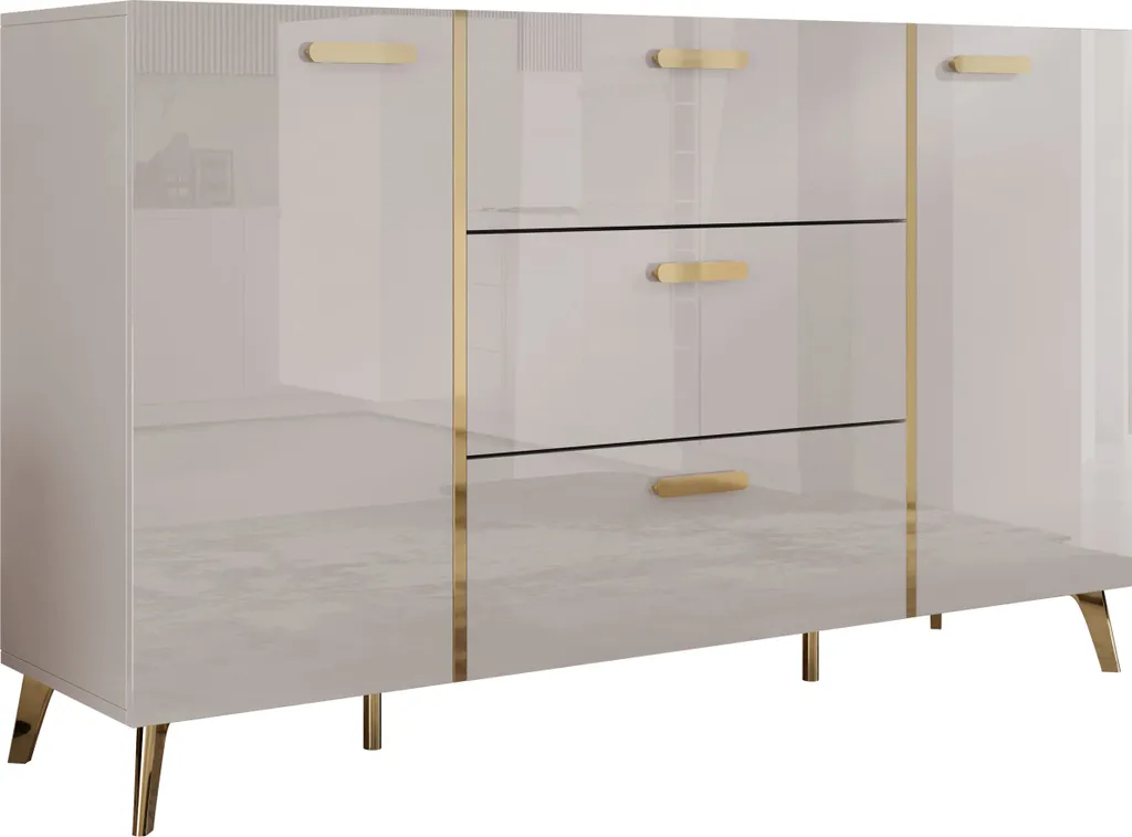 Meuble de rangement TANTES commode chic cachemire pour chambre adulte