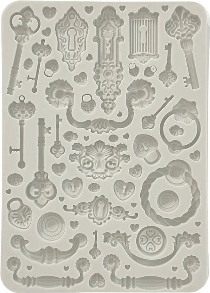 STAMPERIA SILIKONFORM Mold Abformen Gießen Mould, Golden harmony Möbelzubehör