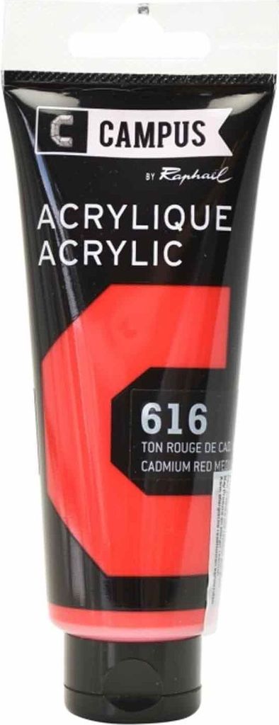 Acrylfarbe 100 ml - Mittleres Kadmiumrot Nr. 616