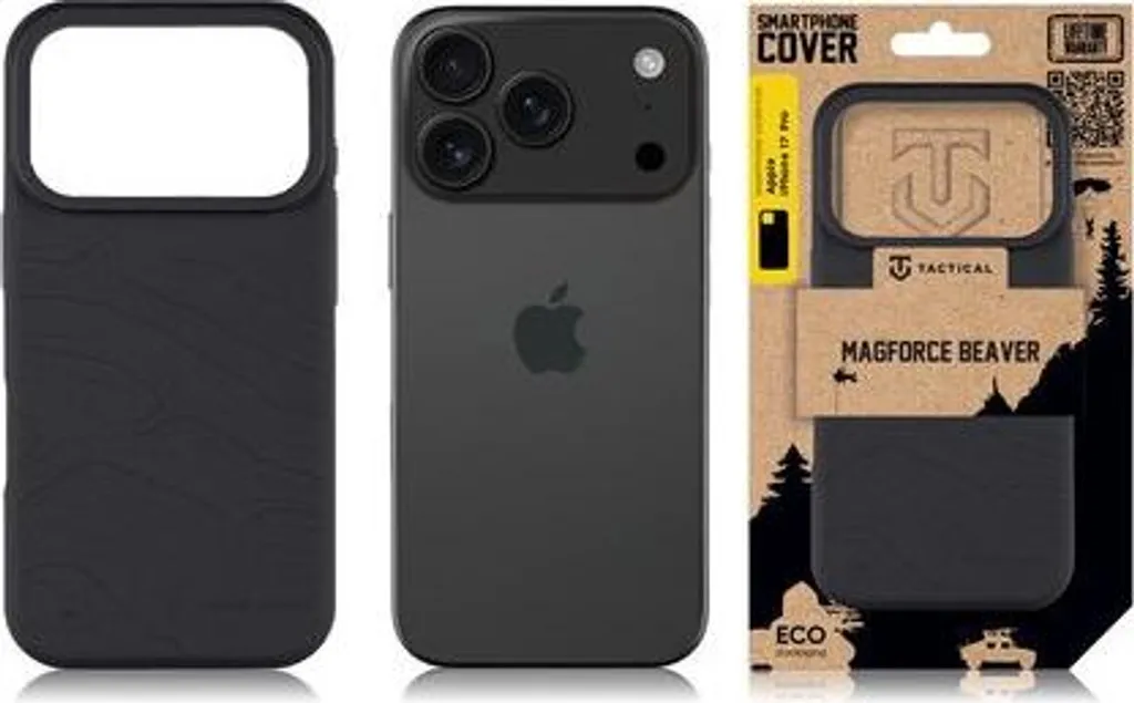 Copertura Posteriore iPhone 17 Pro Tactical Beaver Asfalto MagForce