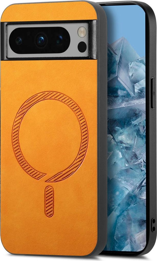 MagSafe Hülle für Google Pixel 9 Pro XL - Phonesta Retro Back Cover - Orange