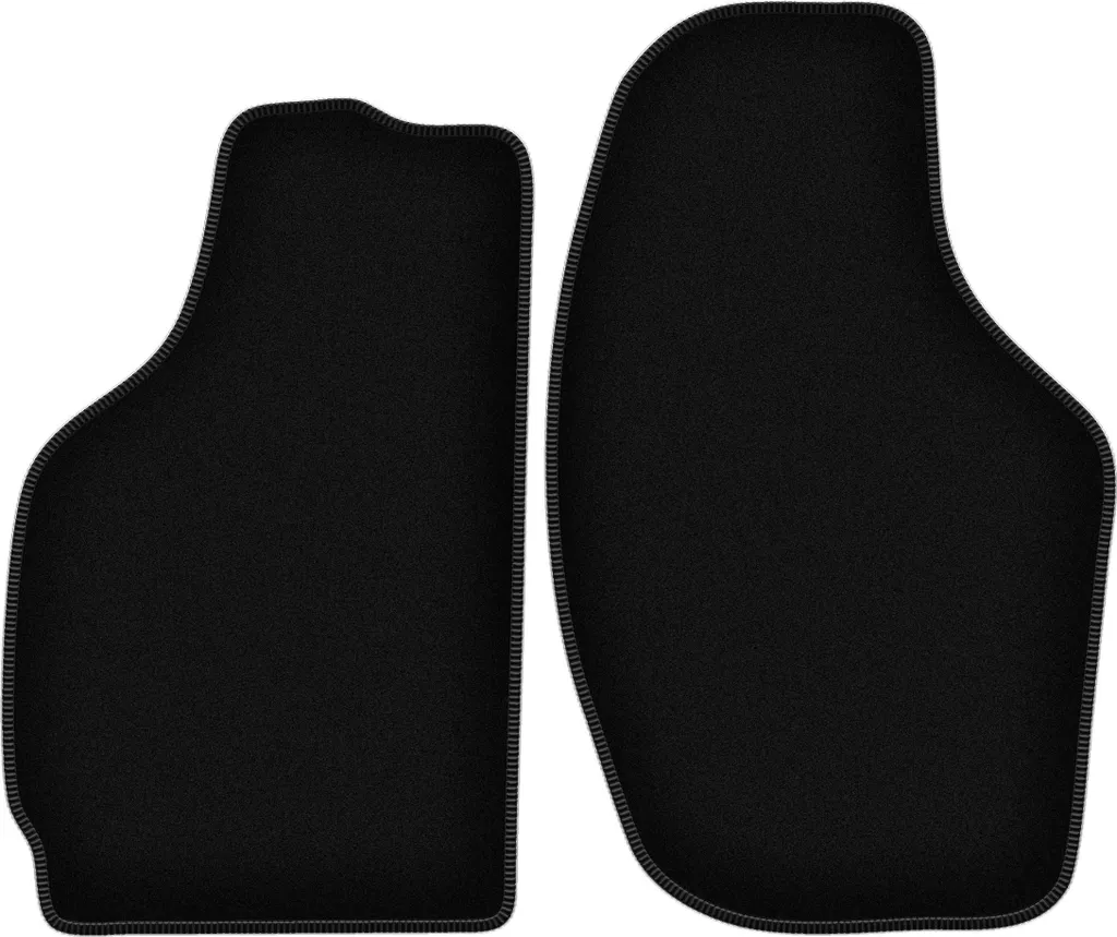 Set 2 Tappetini Anteriori Velluto Nero per Daewoo Tico 96-01
