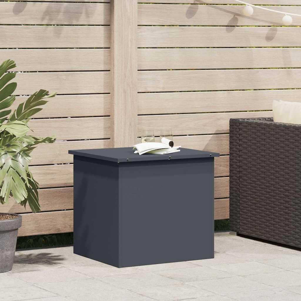 Möbel Außenlagerbox Anthrazit 55 x 50.5 x 50 cm Kaltgewalzter Stahl - Aufbewahrungsboxen 874576